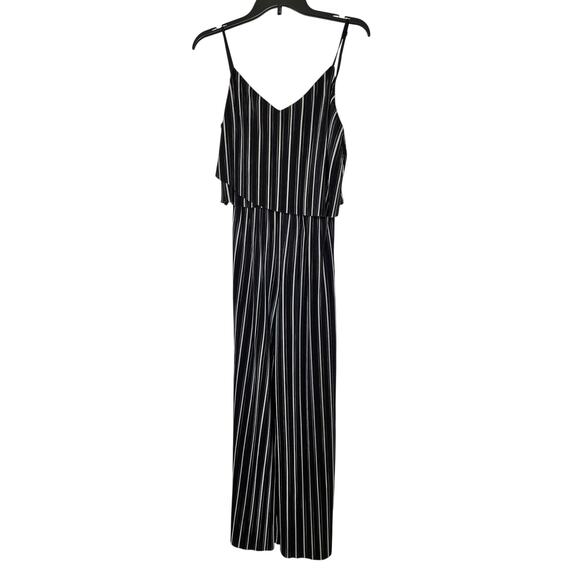 Bebop Striped Sleeveless Pantsuit Jumper with Adjustable Straps Medium - Picture 1 of 11